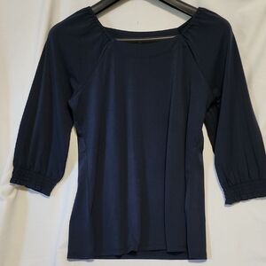 Christopher & Banks Dark Blue Blouse